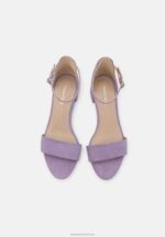 Z62T1421 Women Anna Field Leather Sandals Lilac - Image 5