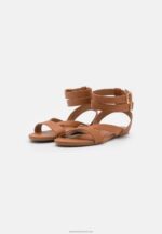 Z62T1422 Women Anna Field Sandals Cognac - Image 3