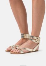 Z62T1424 Women Anna Field Sandals Gold