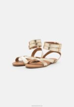Z62T1424 Women Anna Field Sandals Gold - Image 3