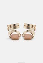 Z62T1424 Women Anna Field Sandals Gold - Image 4
