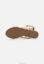 Z62T1424 Women Anna Field Sandals Gold - Image 5