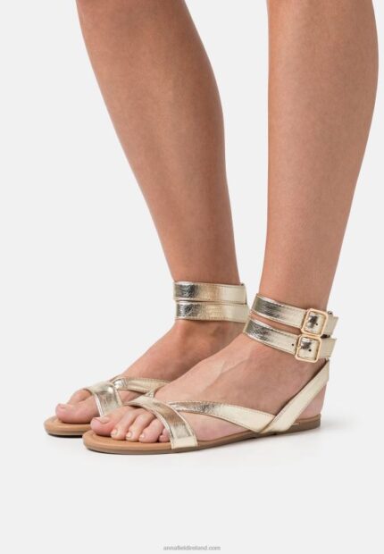 Z62T1424 Women Anna Field Sandals Gold