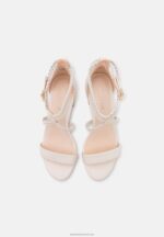 Z62T1428 Women Anna Field Leather Sandals White - Image 6
