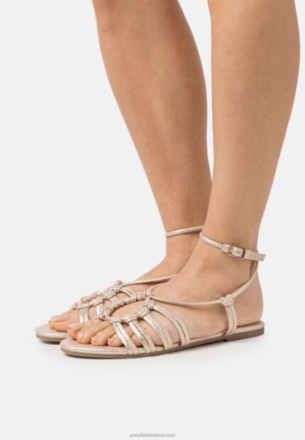 Z62T1436 Women Anna Field Sandals Gold