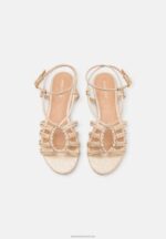 Z62T1436 Women Anna Field Sandals Gold - Image 6