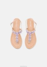 Z62T1439 Women Anna Field Chio Sandals Beige - Image 6