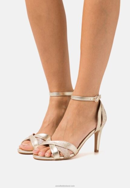 Z62T1441 Women Anna Field Sandals Gold