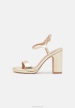 Z62T1444 Women Anna Field High Heeled Sandals Gold - Image 2