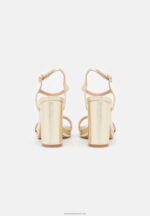 Z62T1444 Women Anna Field High Heeled Sandals Gold - Image 4