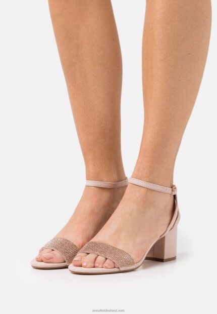 Z62T1445 Women Anna Field Sandals Light Pink