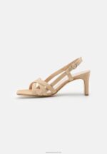 Z62T1446 Women Anna Field Leather Sandals Beige - Image 2