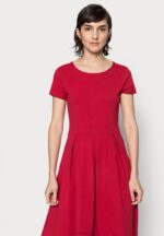 Z62T144 Women Anna Field Jersey Dress Red - Image 4