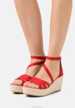Z62T1452 Women Anna Field Platform Sandals Red