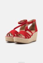 Z62T1452 Women Anna Field Platform Sandals Red - Image 3