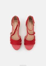 Z62T1452 Women Anna Field Platform Sandals Red - Image 6