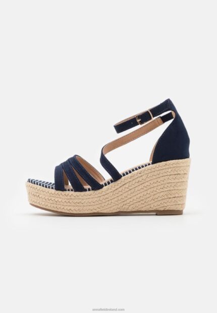 Z62T1453 Women Anna Field Platform Sandals Blue