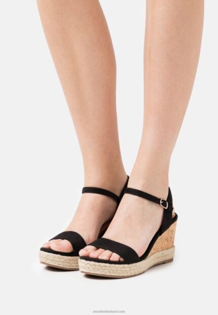 Z62T1455 Women Anna Field Platform Sandals Black