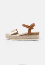 Z62T1456 Women Anna Field Comfort Espadrilles Gold - Image 2