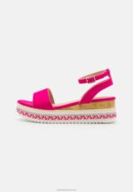 Z62T1457 Women Anna Field Platform Sandals Pink - Image 2