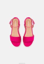 Z62T1457 Women Anna Field Platform Sandals Pink - Image 6