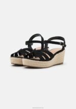 Z62T1460 Women Anna Field Platform Sandals Black - Image 3