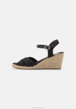 Z62T1461 Women Anna Field Wedge Sandals Black - Image 2