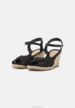Z62T1461 Women Anna Field Wedge Sandals Black - Image 3