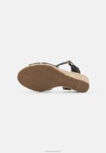 Z62T1461 Women Anna Field Wedge Sandals Black - Image 5