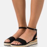 Z62T1462 Women Anna Field Platform Sandals Black