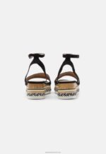Z62T1462 Women Anna Field Platform Sandals Black - Image 4
