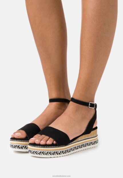 Z62T1462 Women Anna Field Platform Sandals Black