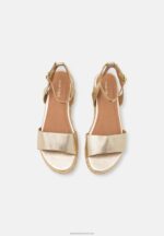 Z62T1464 Women Anna Field Platform Sandals Gold - Image 6