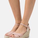 Z62T1465 Women Anna Field Platform Sandals Light Pink