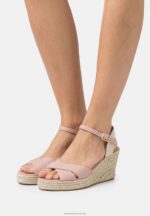 Z62T1465 Women Anna Field Platform Sandals Light Pink
