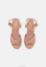Z62T1465 Women Anna Field Platform Sandals Light Pink - Image 6