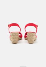 Z62T1468 Women Anna Field Wedge Sandals Red - Image 4