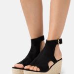 Z62T1469 Women Anna Field Platform Sandals Black