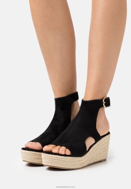 Z62T1469 Women Anna Field Platform Sandals Black