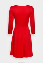 Z62T146 Women Anna Field Jersey Dress Red - Image 2