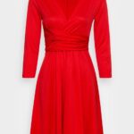 Z62T146 Women Anna Field Jersey Dress Red