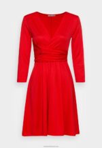 Z62T146 Women Anna Field Jersey Dress Red