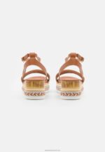 Z62T1471 Women Anna Field Platform Sandals Cognac - Image 4