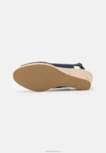 Z62T1473 Women Anna Field Wedge Sandals Dark Blue - Image 5
