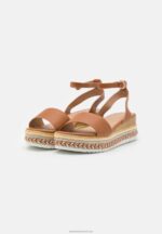Z62T1474 Women Anna Field Platform Sandals Cognac - Image 3