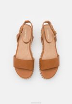 Z62T1474 Women Anna Field Platform Sandals Cognac - Image 6