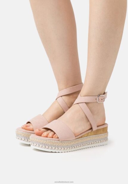 Z62T1476 Women Anna Field Espadrilles Light Pink