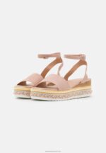 Z62T1477 Women Anna Field Platform Sandals Light Pink - Image 3