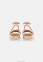 Z62T1477 Women Anna Field Platform Sandals Light Pink - Image 4