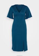 Z62T147 Women Anna Field Jersey Dress Blue - Image 5